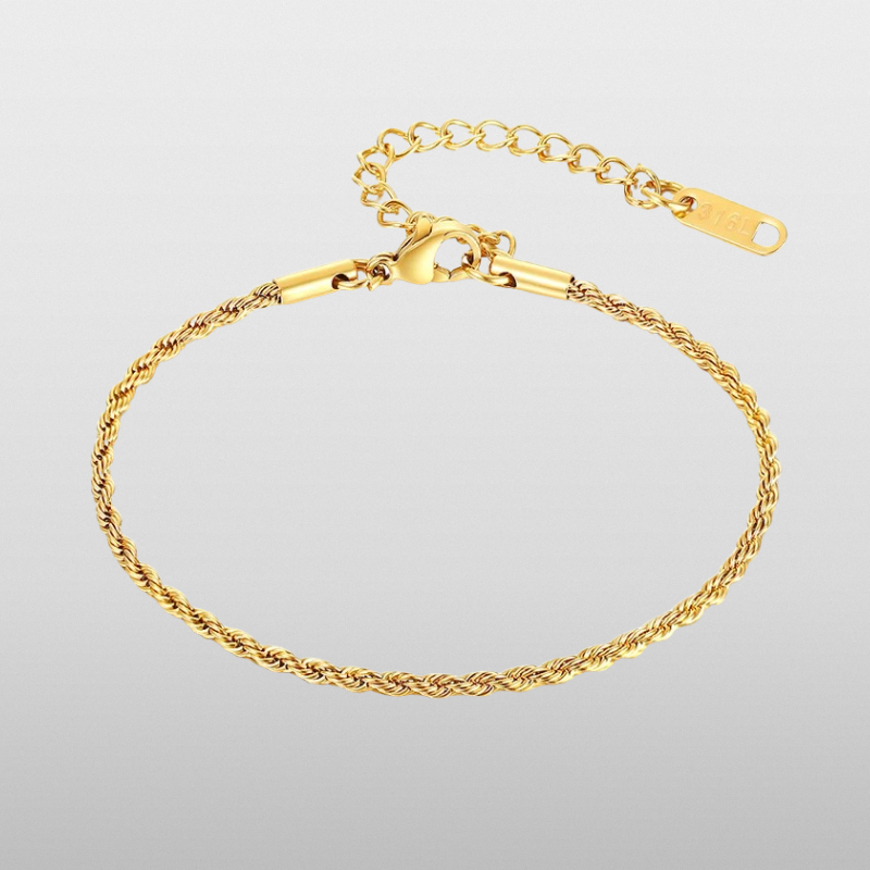 Rope Bracelet 2mm (Gold)