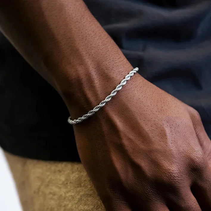 Rope Bracelet (Silver) 2mm
