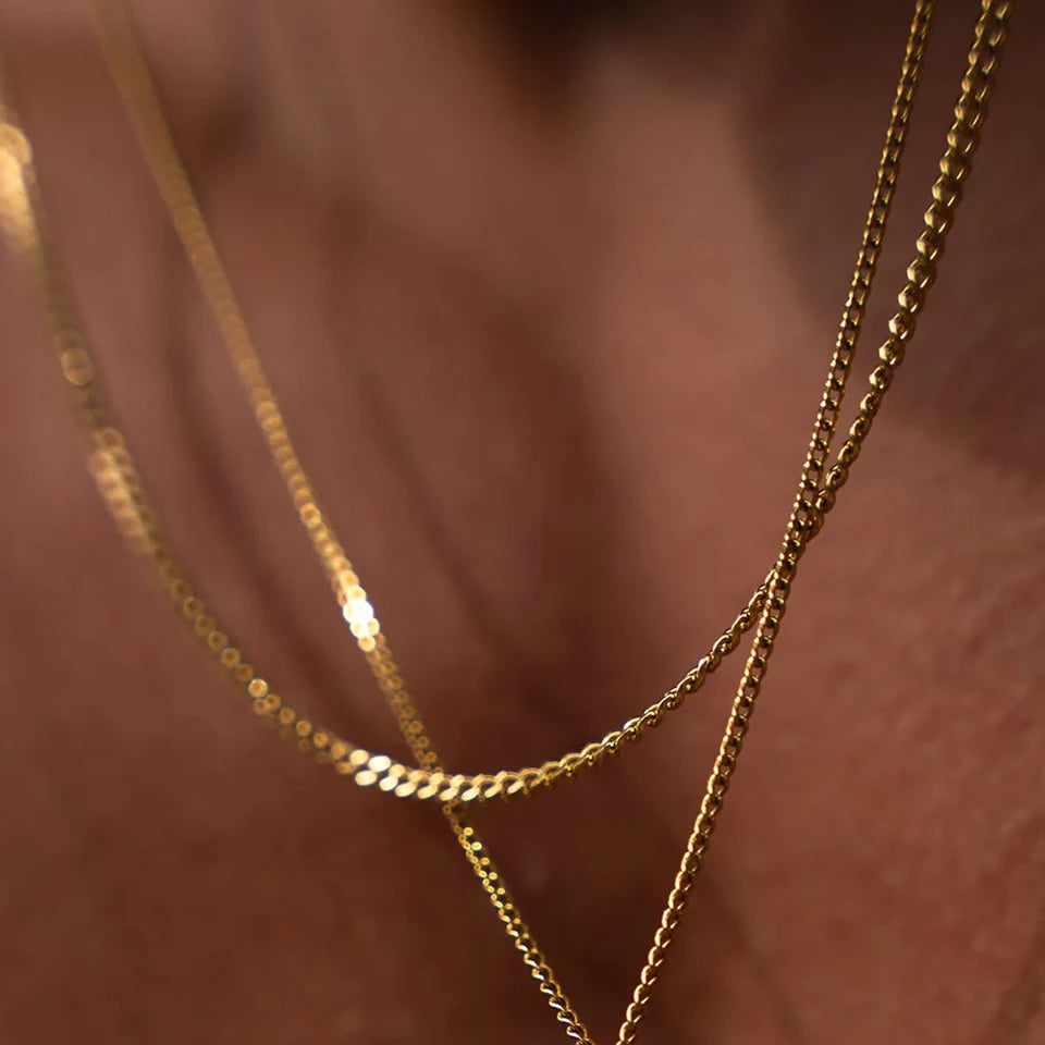 Minimal Cuban Chain (Gold) 1.8mm