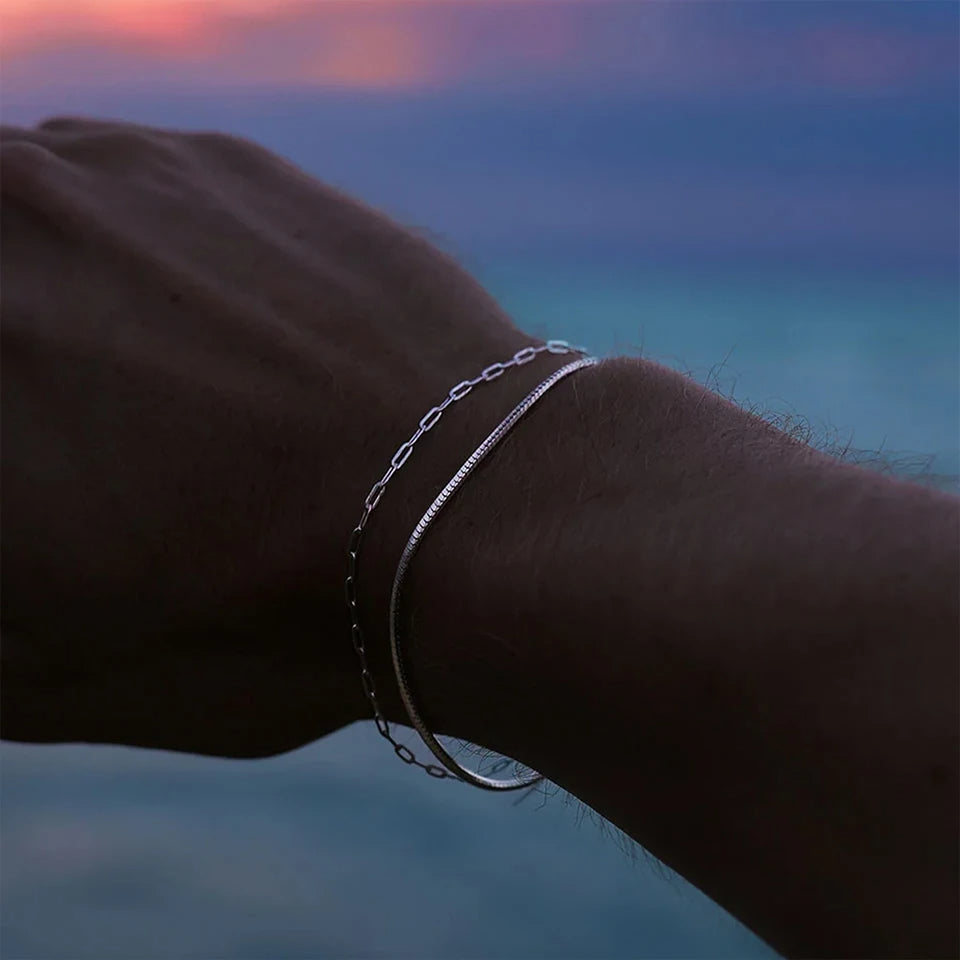 Octagon Bracelet (Silver)
