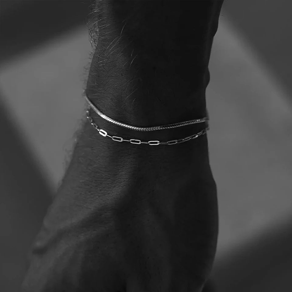 Octagon Bracelet (Silver)