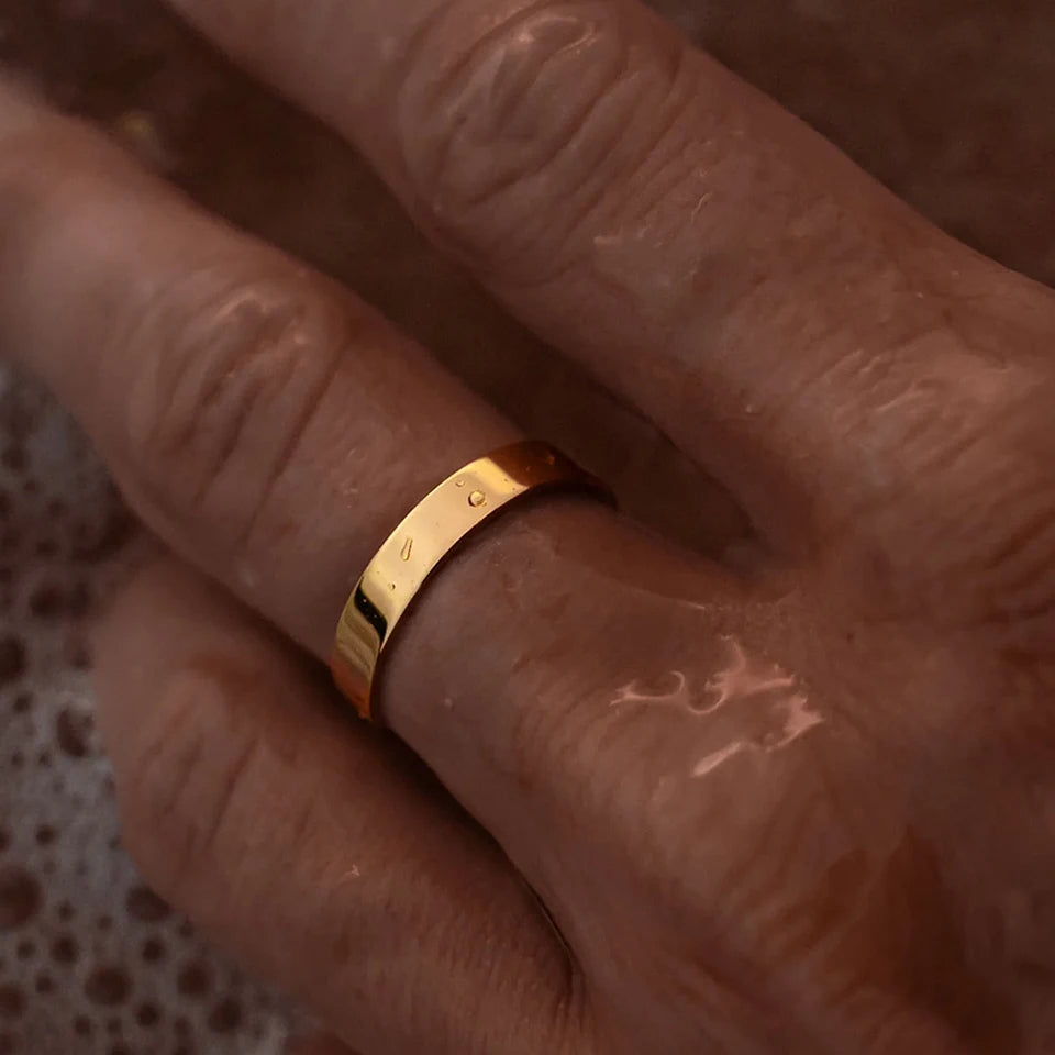 Flat Signet Band (Gold) 5mm