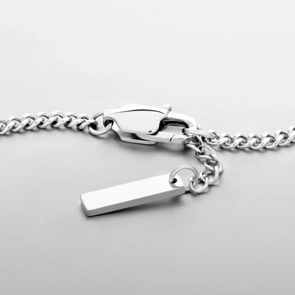 Minimal Cuban Bracelet (Silver) 1.8mm