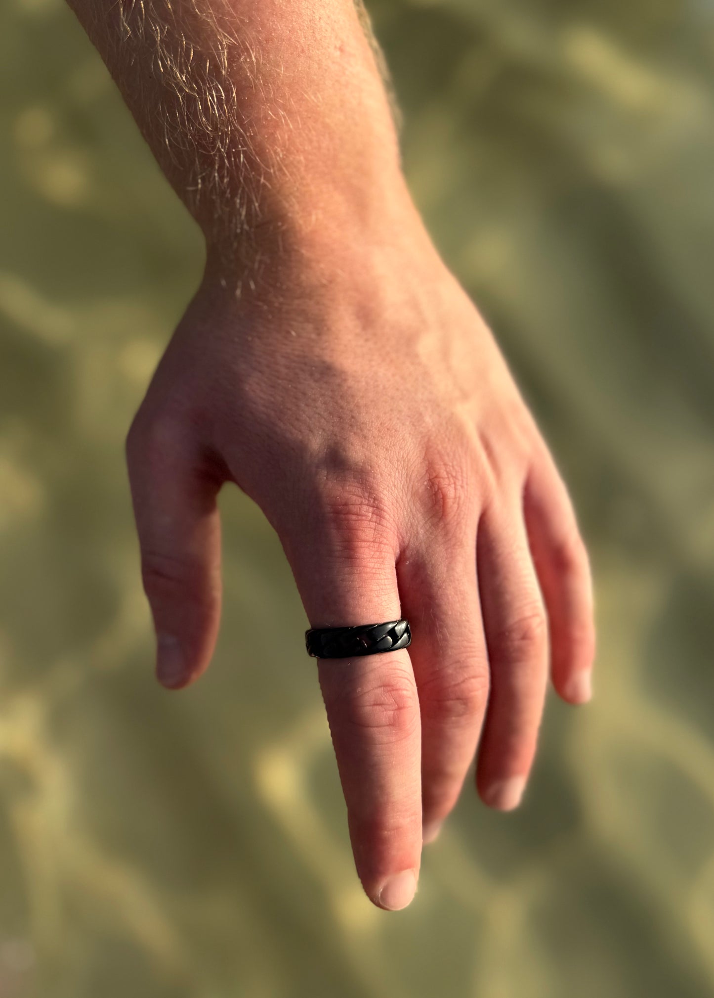 Cuban Ring (Black) 7mm
