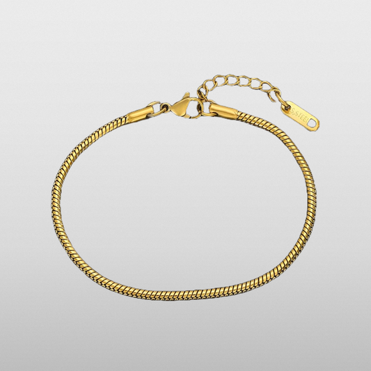 Curved Bracelet 1.5mm (Gold)