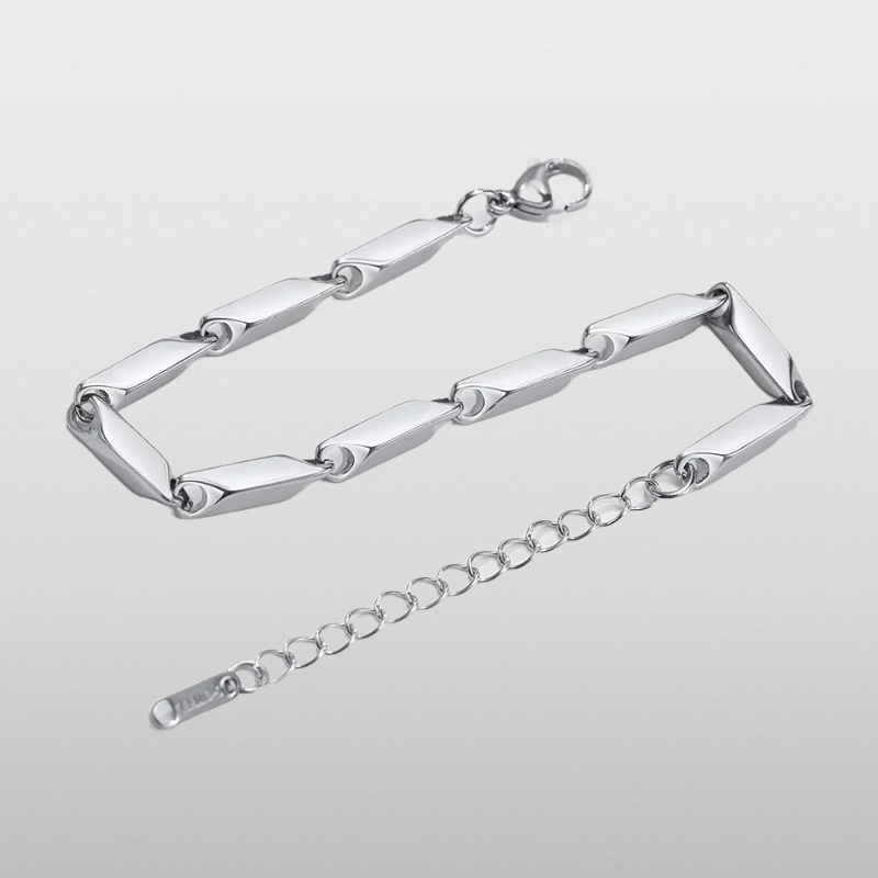 Geometric Bracelet (Silver) 4mm